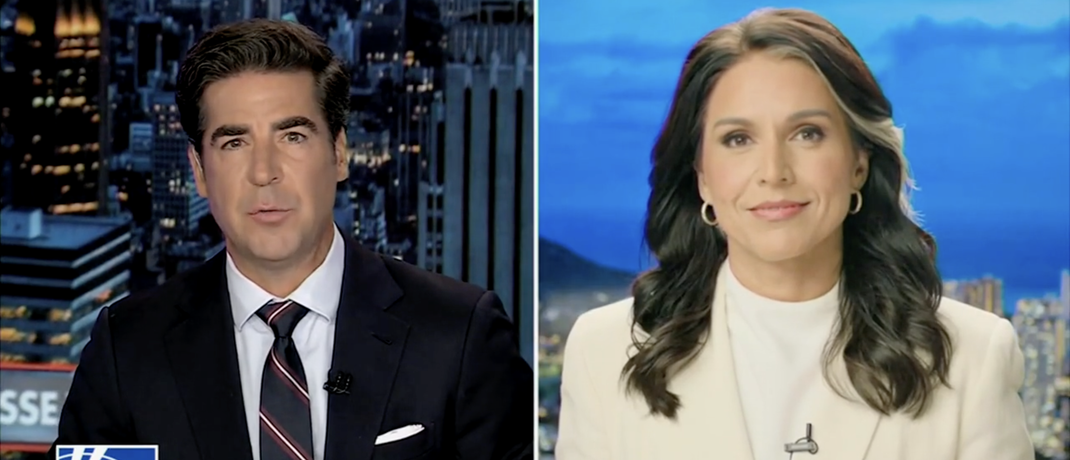 Tulsi Gabbard on "Jesse Watters Primetime" discussing Russigate [Screenshot/Fox News/"Jesse Watters Primetime"]